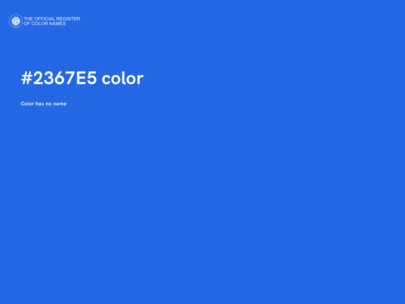 #2367E5 color image