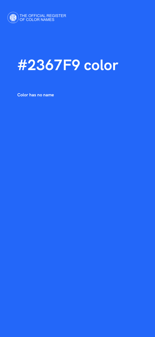 #2367F9 color image