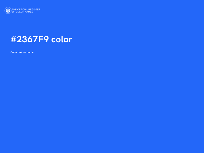 #2367F9 color image