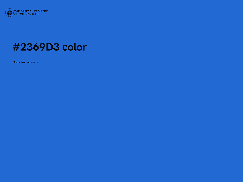 #2369D3 color image