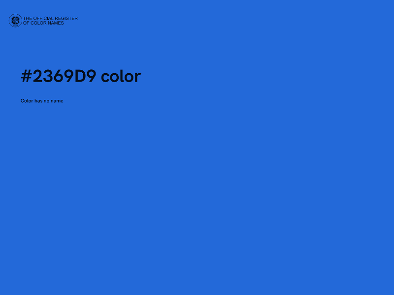 #2369D9 color image