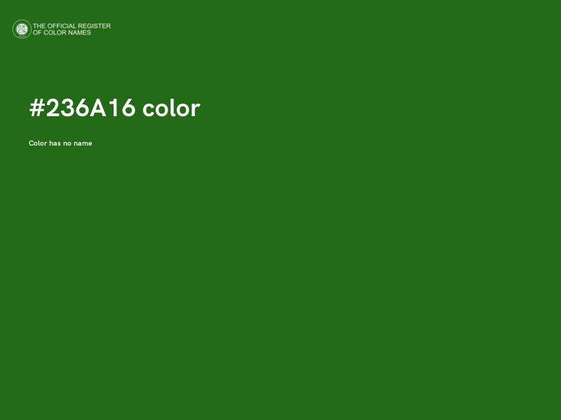 #236A16 color image