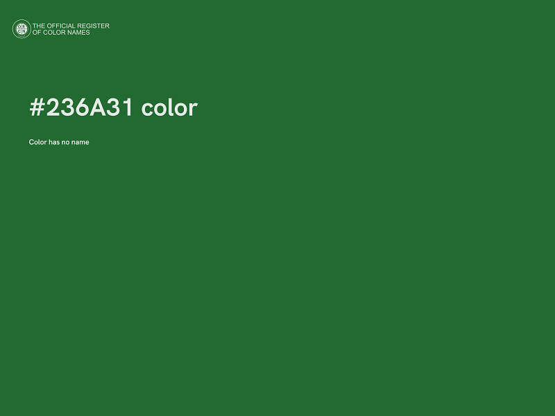 #236A31 color image