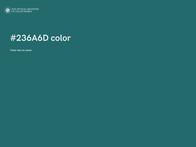 #236A6D color image