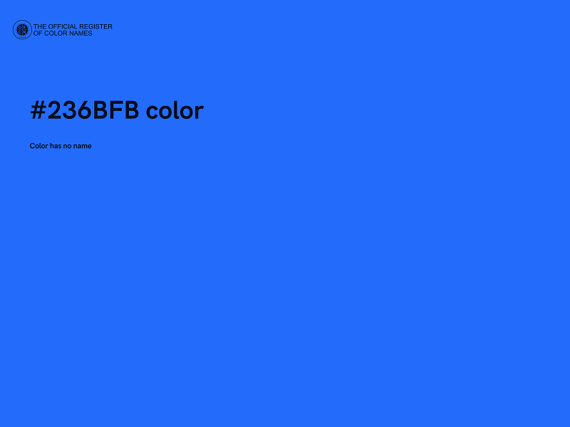 #236BFB color image