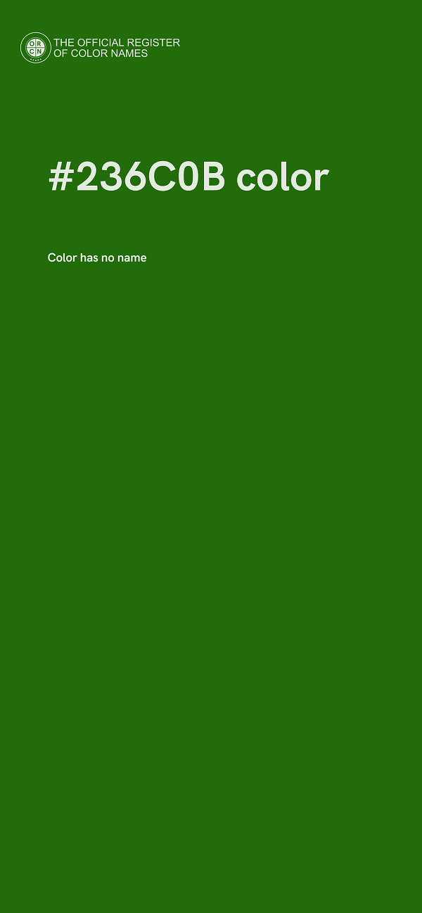 #236C0B color image