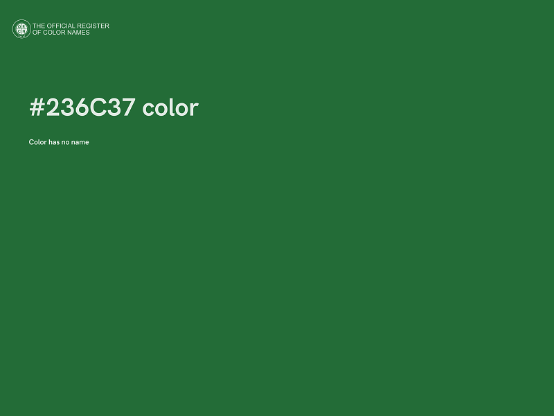 #236C37 color image