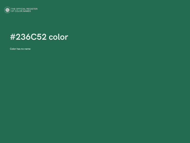 #236C52 color image