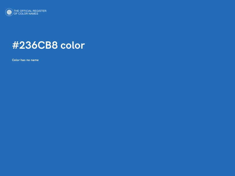 #236CB8 color image