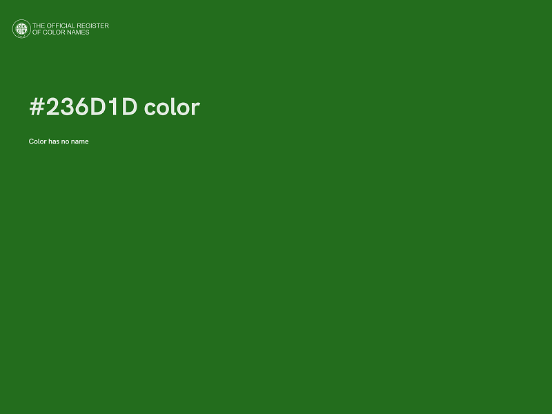 #236D1D color image