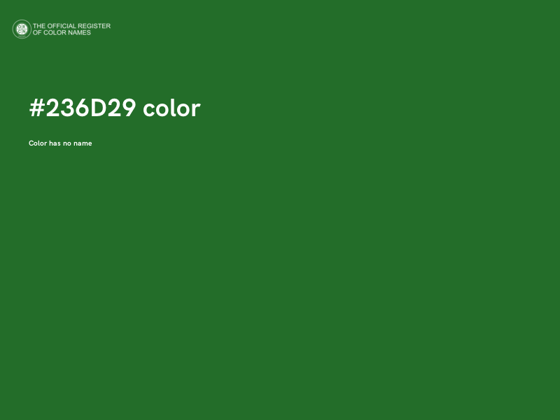 #236D29 color image