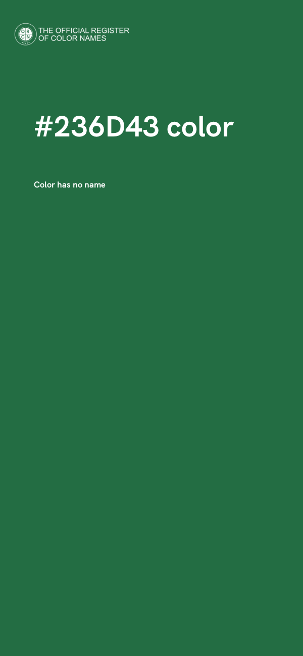 #236D43 color image
