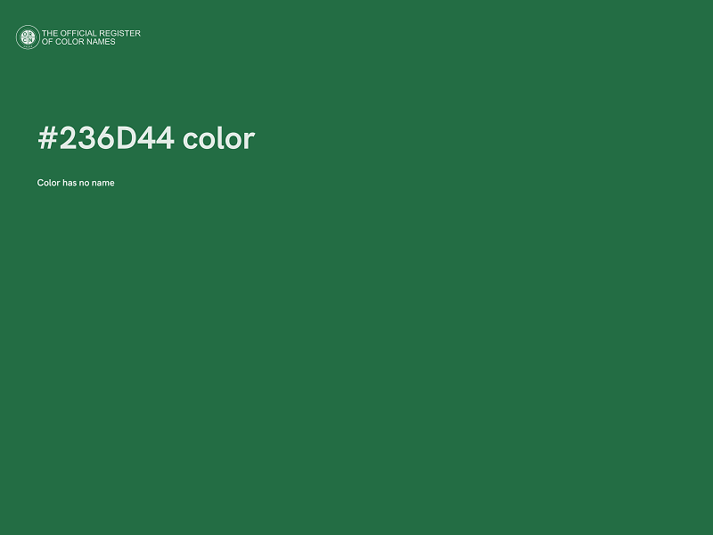 #236D44 color image