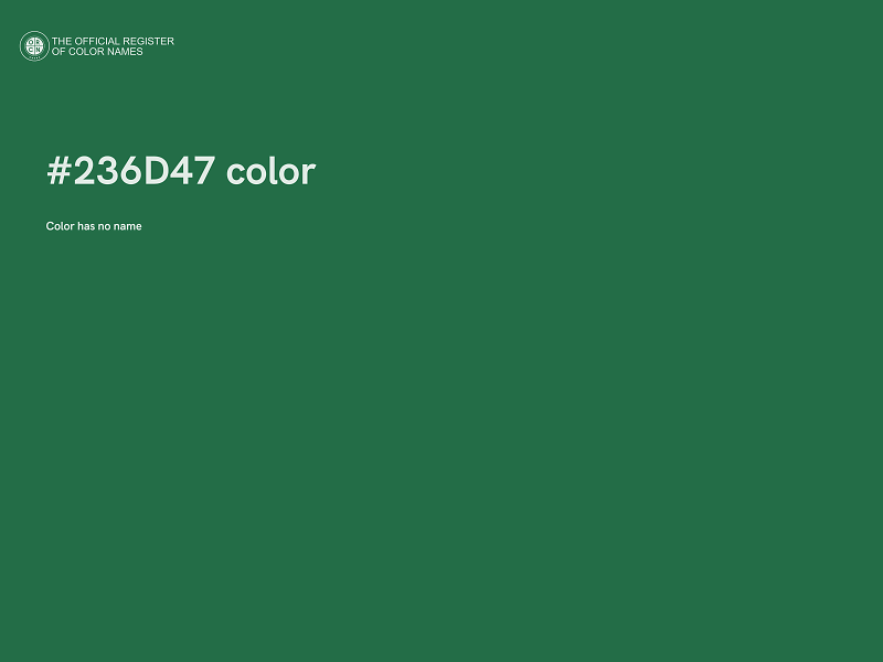 #236D47 color image