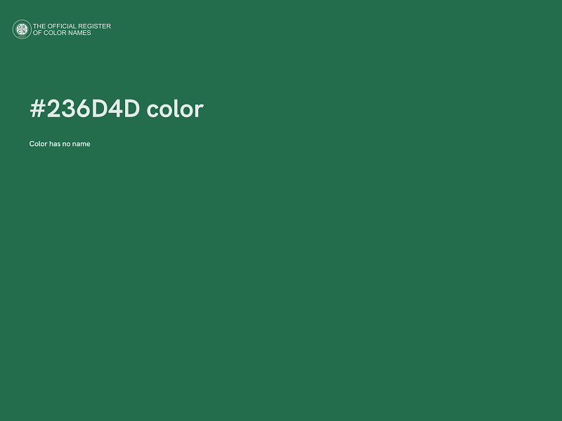 #236D4D color image