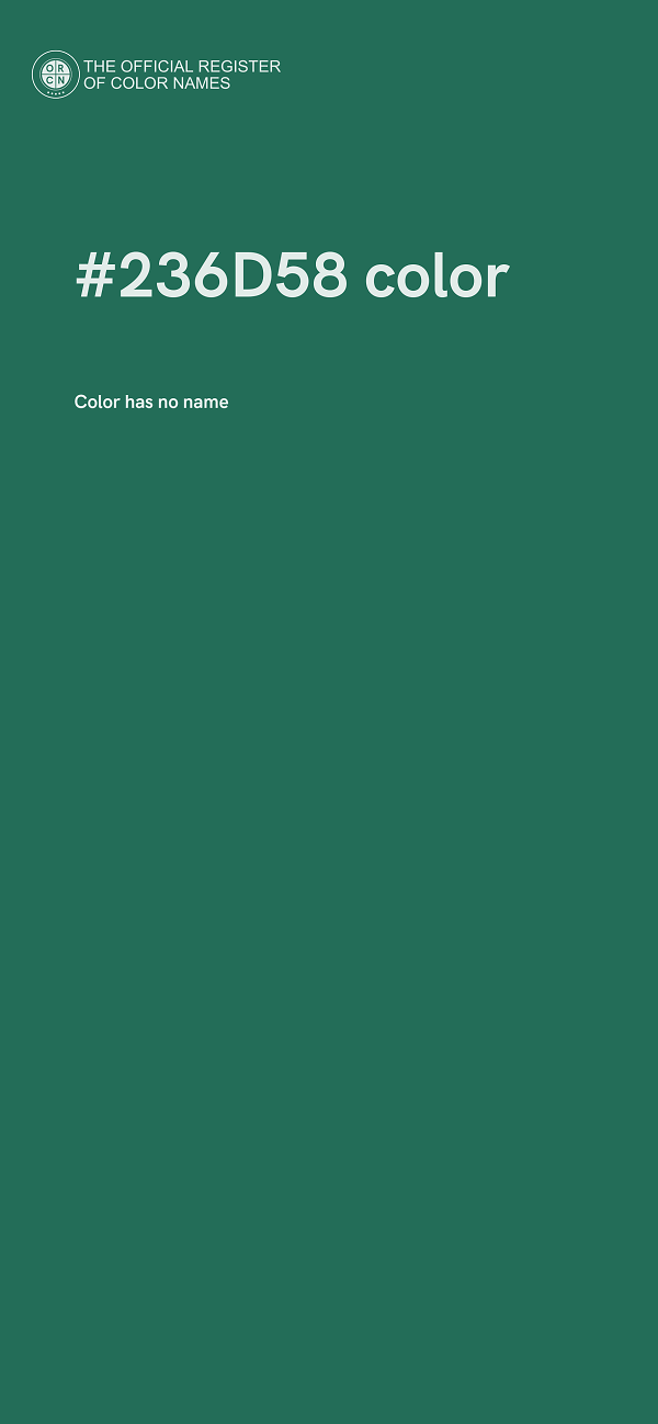 #236D58 color image