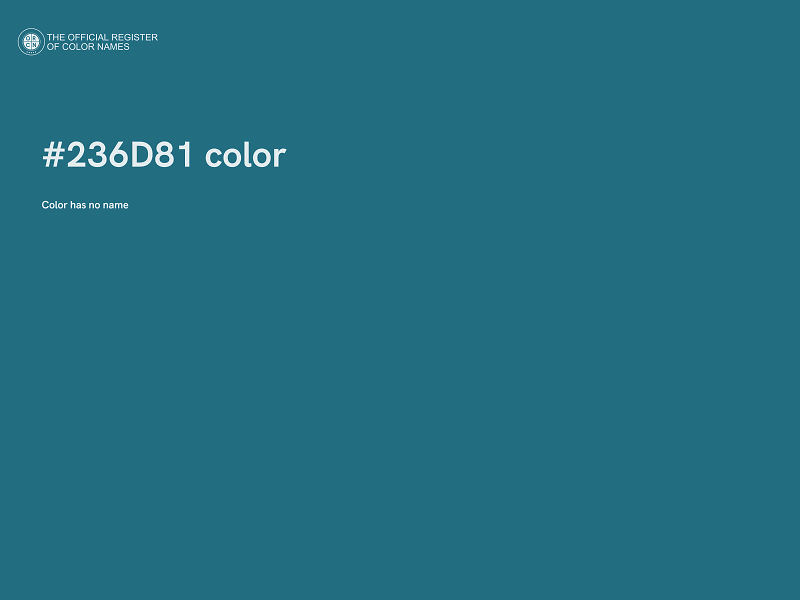 #236D81 color image