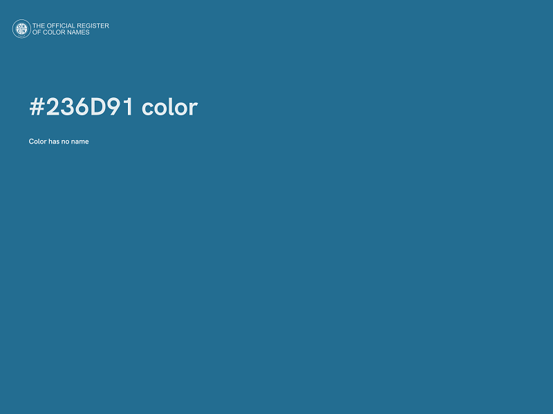 #236D91 color image