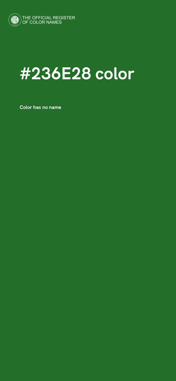 #236E28 color image