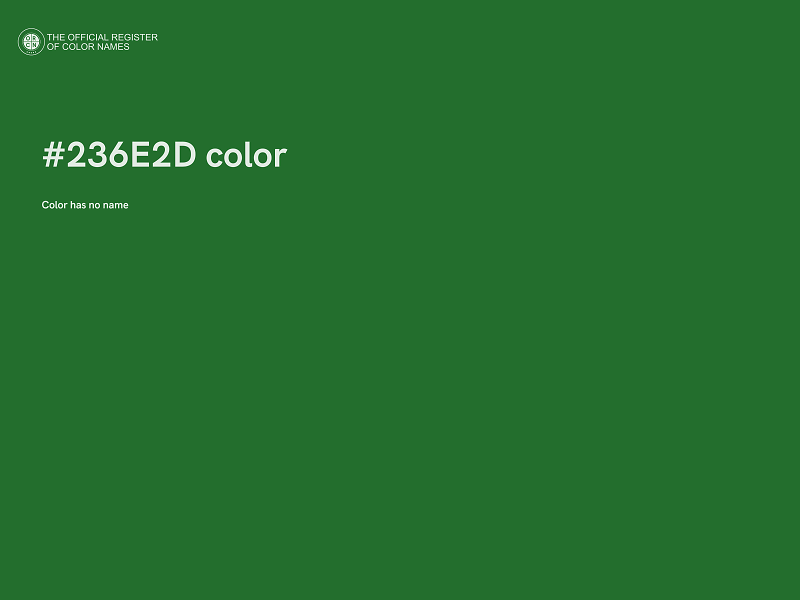 #236E2D color image