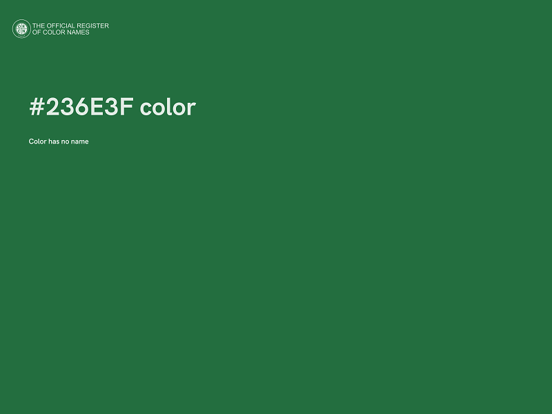 #236E3F color image