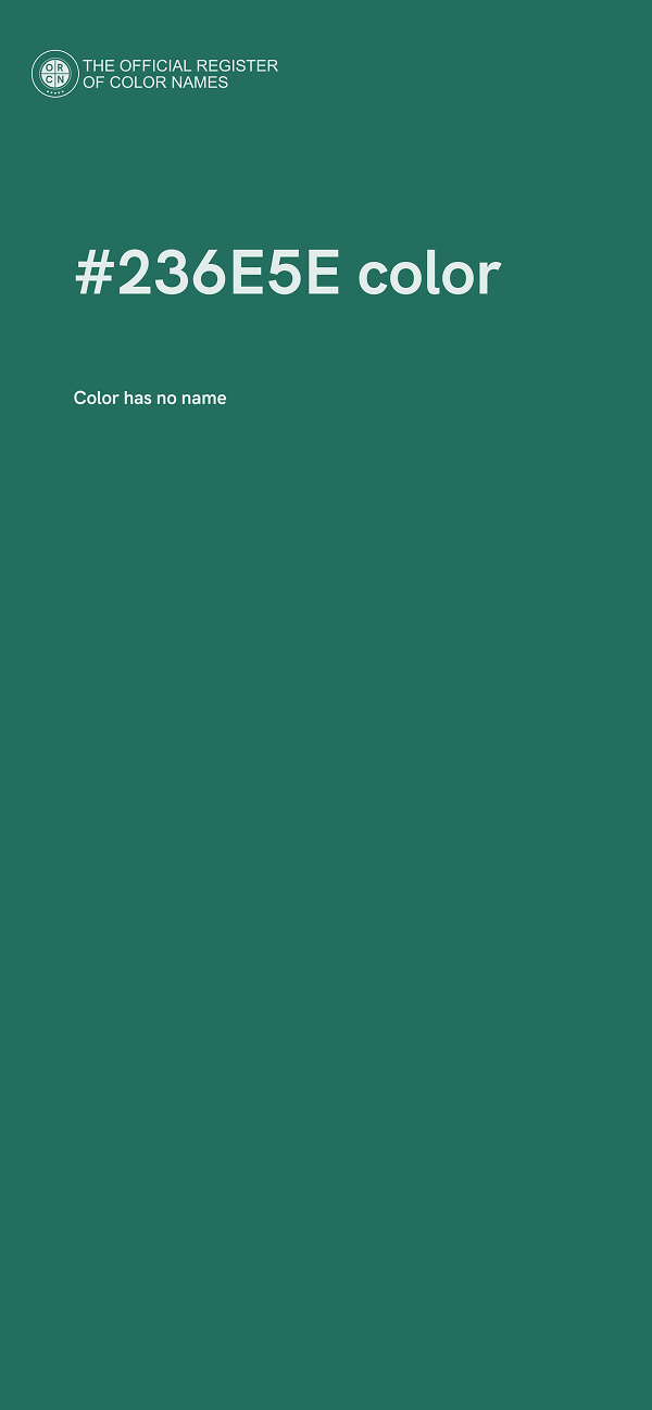 #236E5E color image
