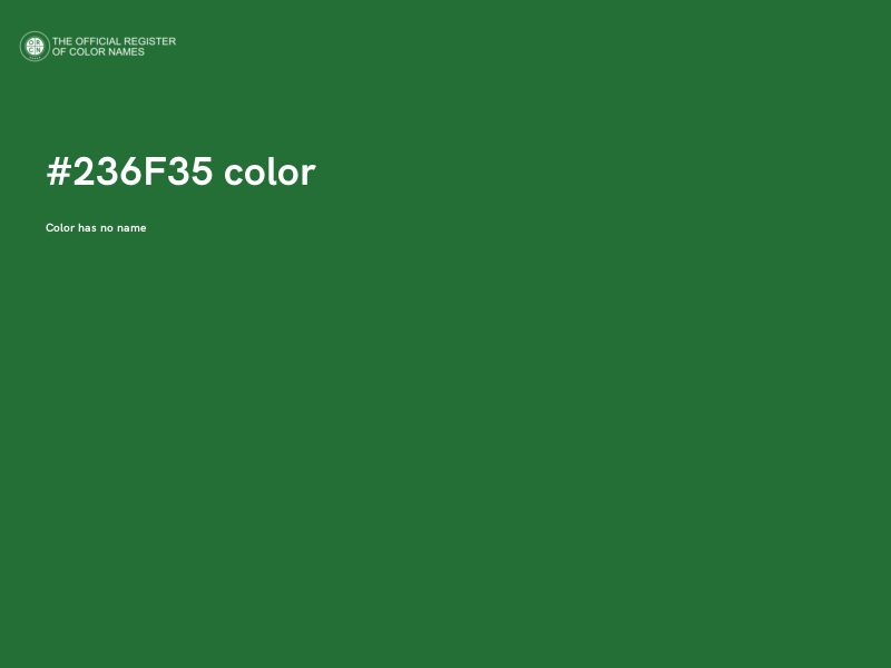 #236F35 color image