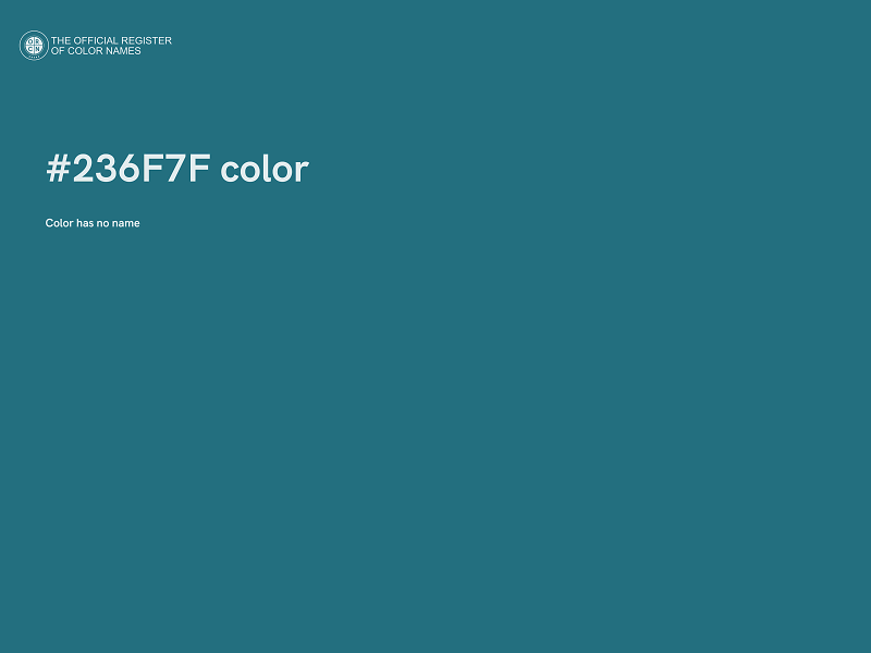 #236F7F color image