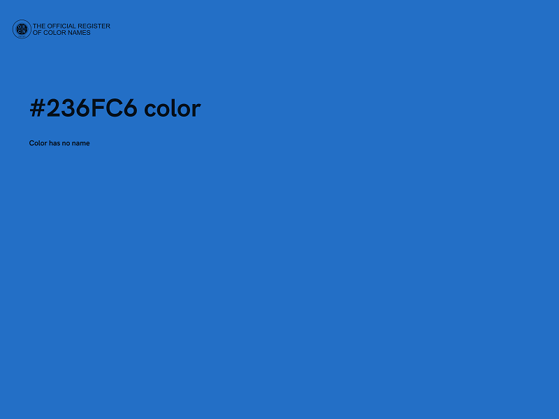 #236FC6 color image