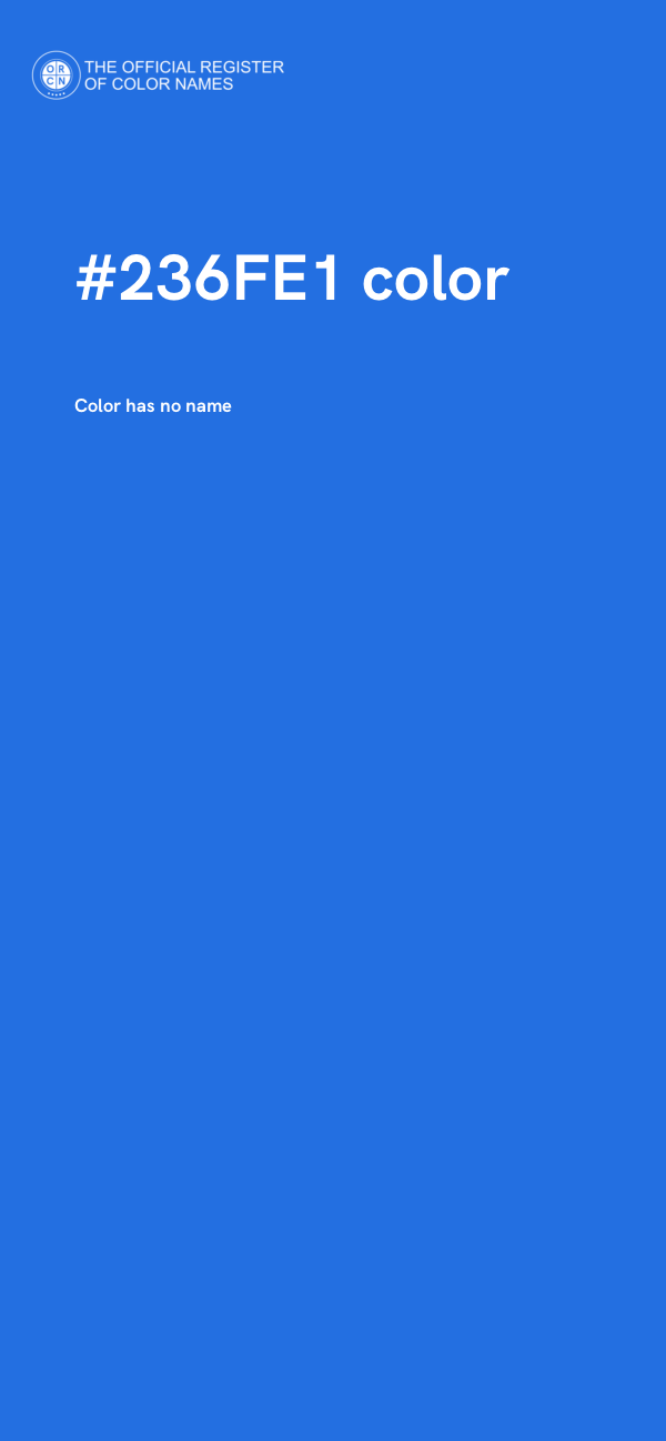 #236FE1 color image