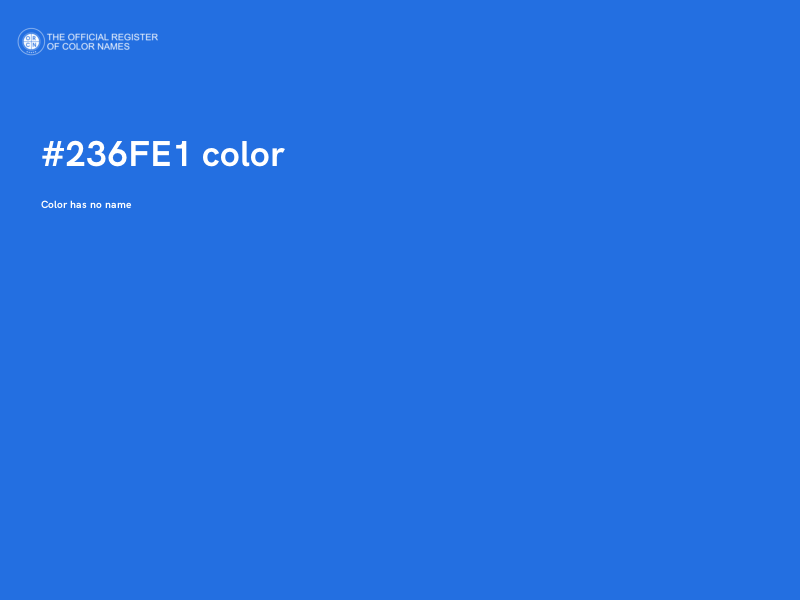 #236FE1 color image