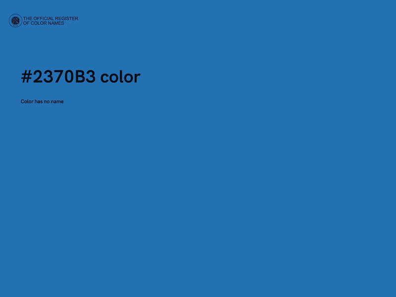 #2370B3 color image