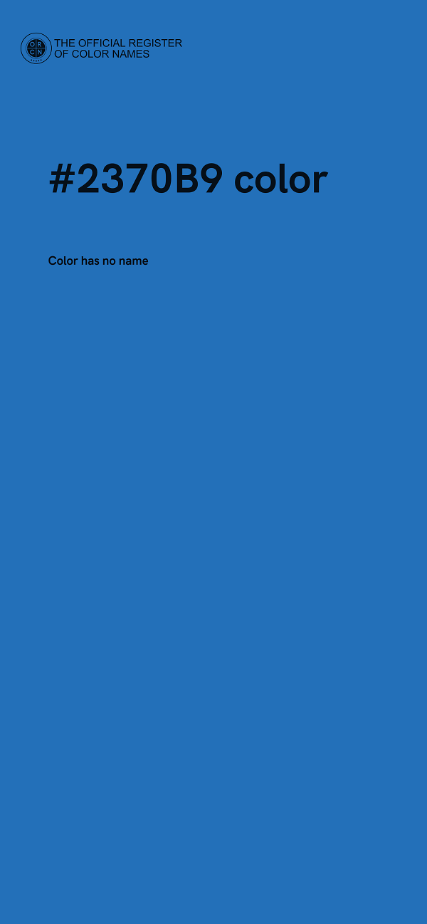 #2370B9 color image