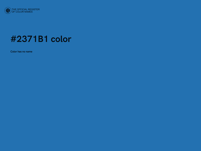 #2371B1 color image