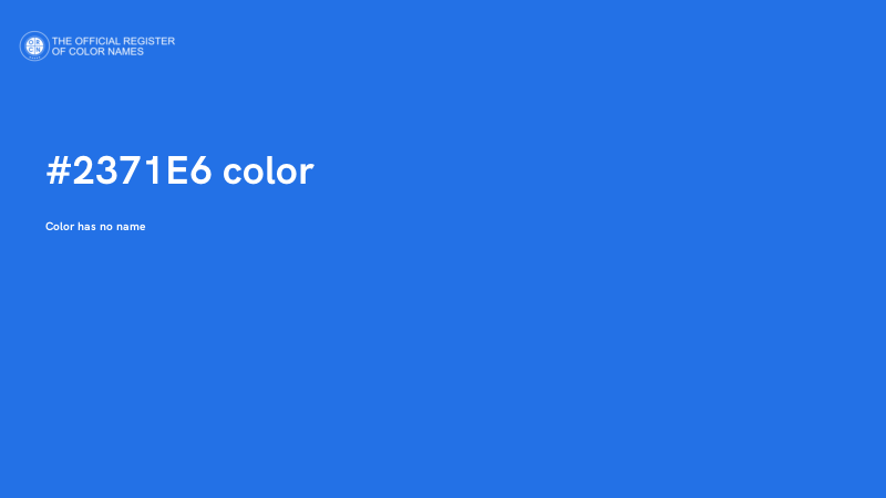 #2371E6 color image