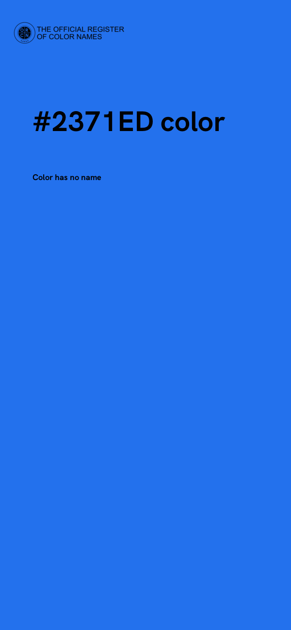 #2371ED color image