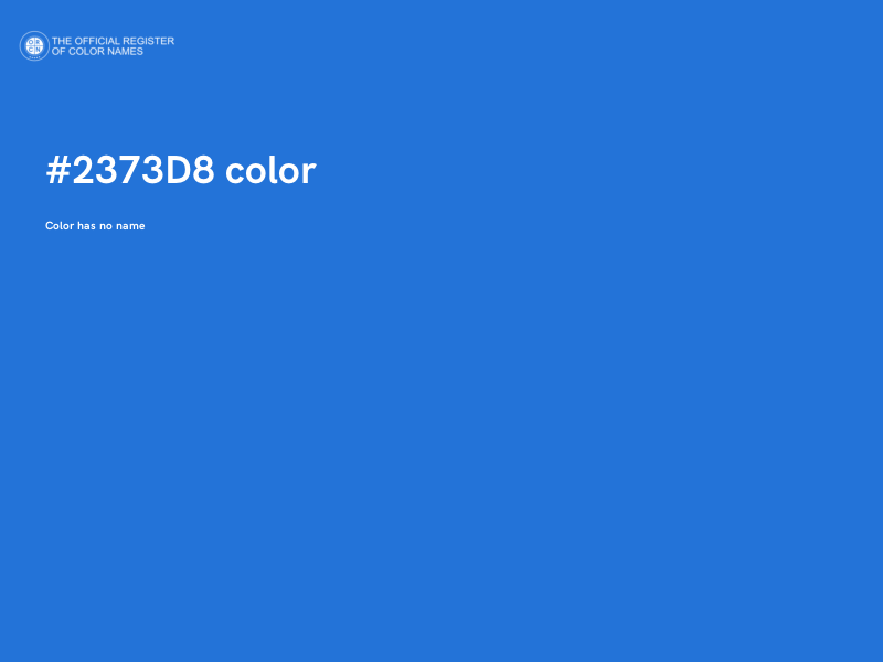 #2373D8 color image