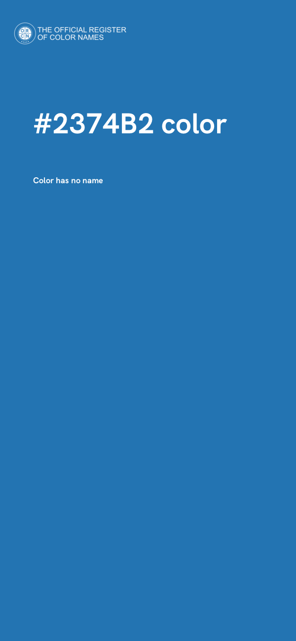 #2374B2 color image