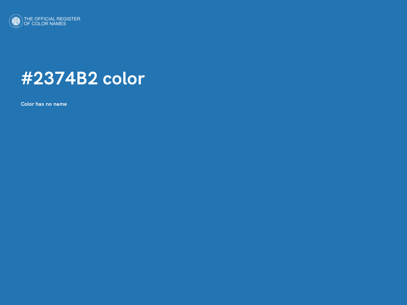#2374B2 color image