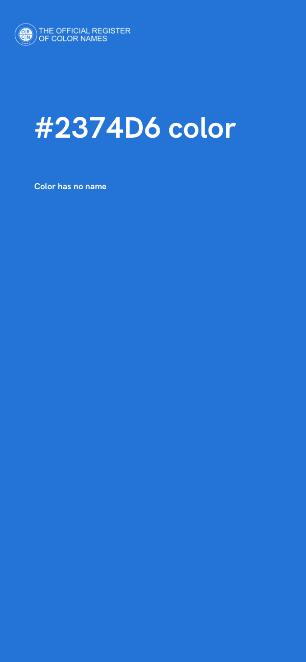 #2374D6 color image