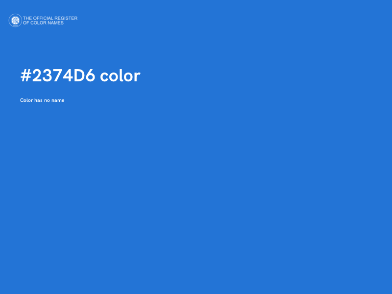 #2374D6 color image