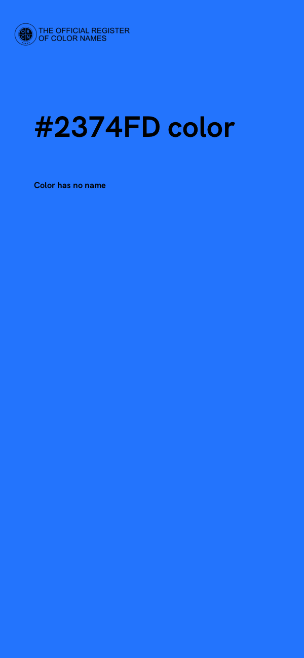 #2374FD color image