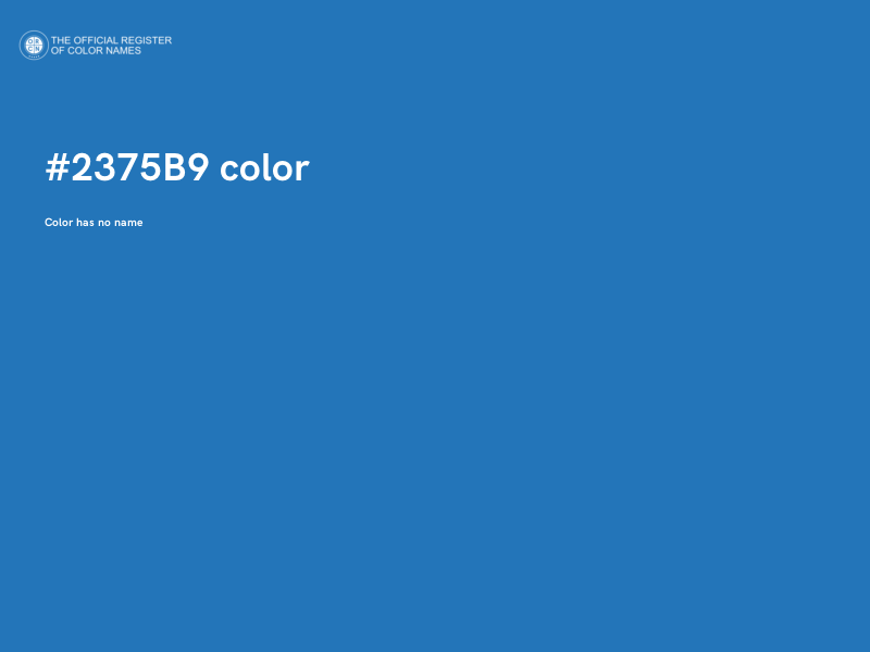 #2375B9 color image