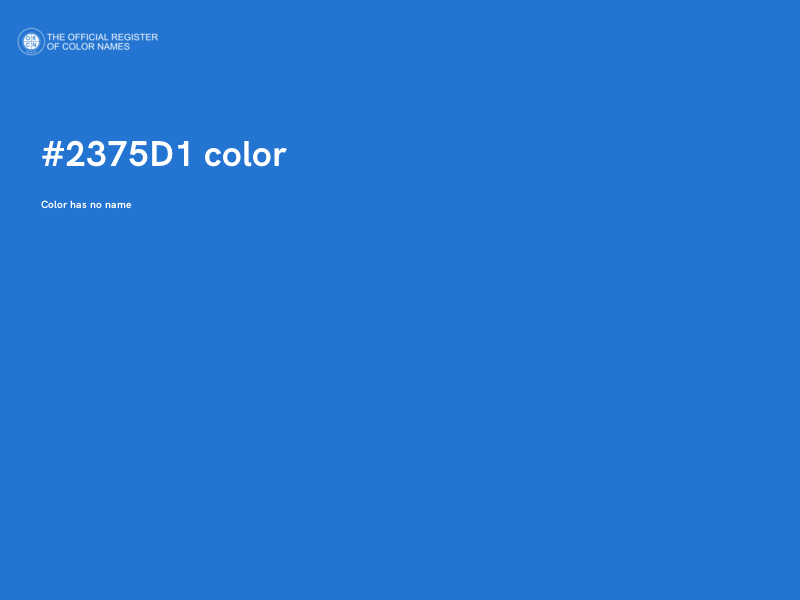 #2375D1 color image