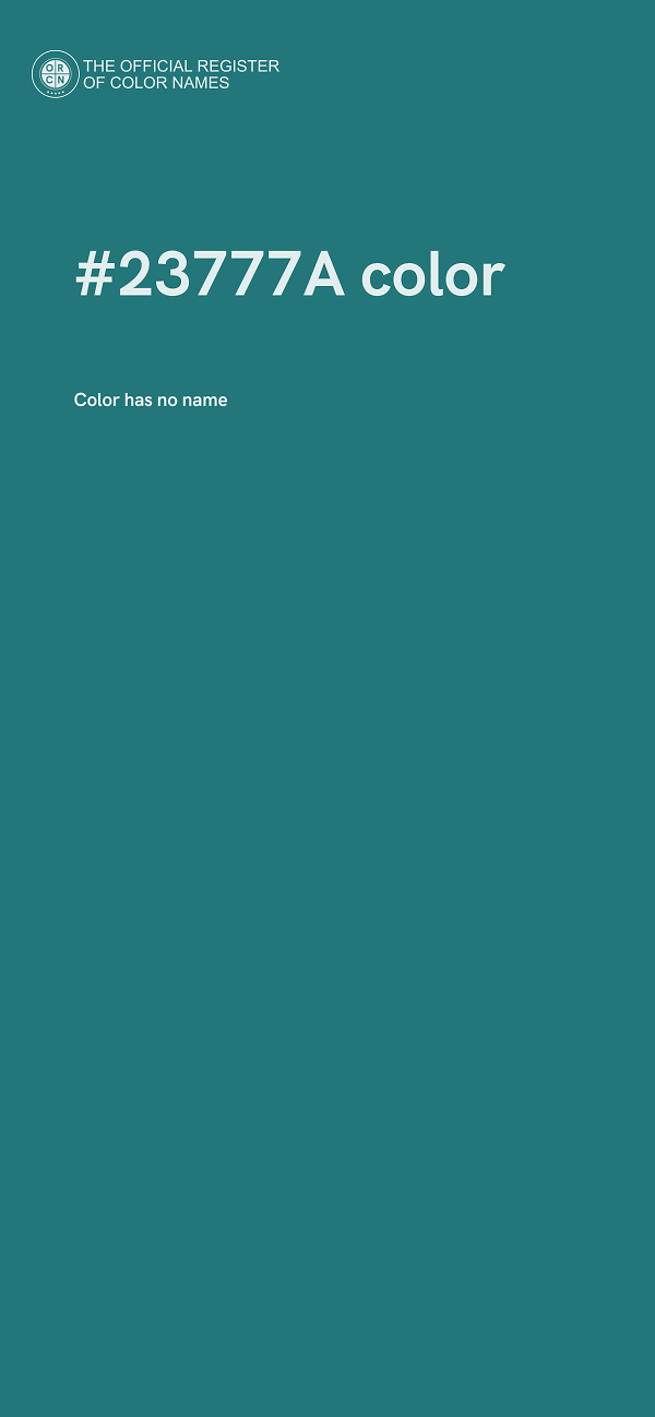 #23777A color image