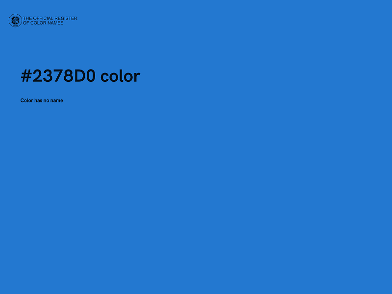 #2378D0 color image