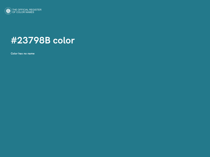 #23798B color image
