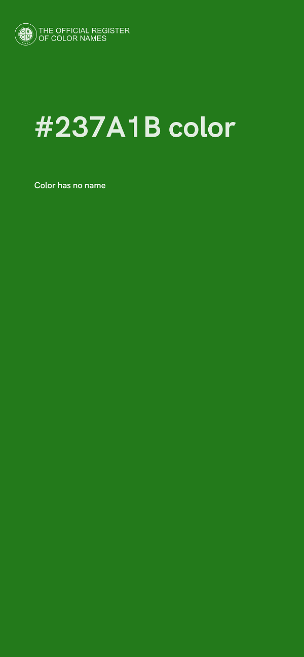 #237A1B color image