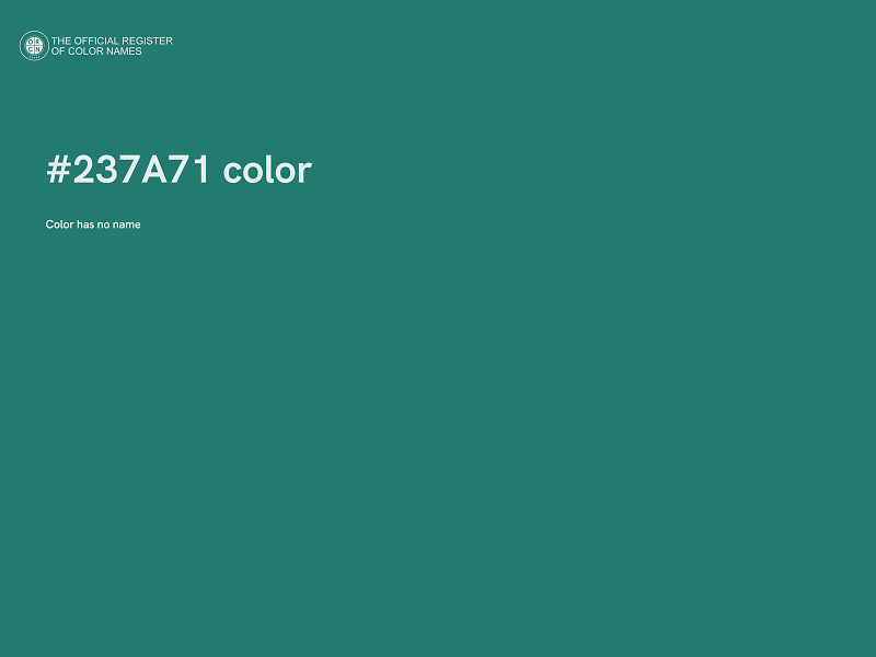 #237A71 color image