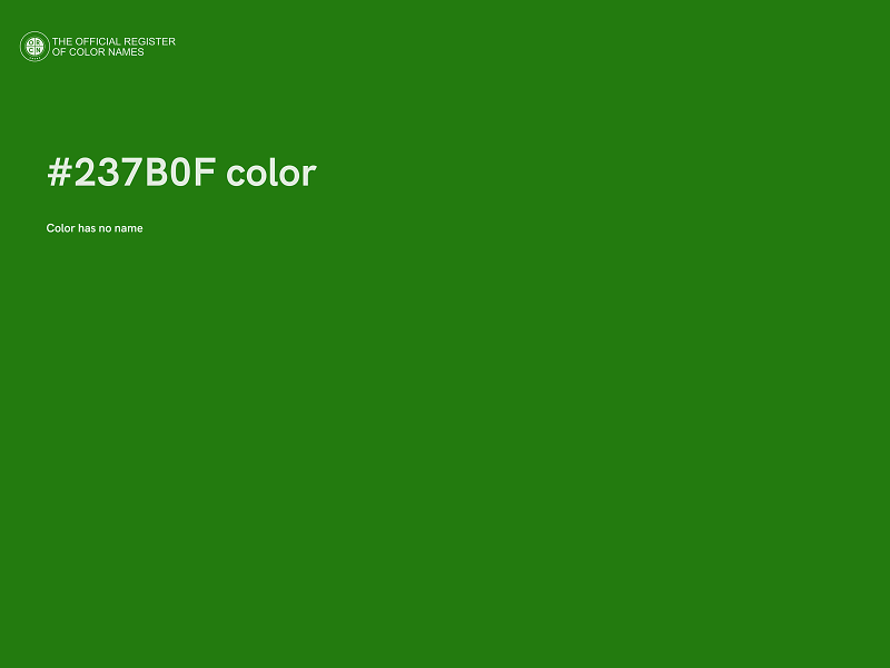 #237B0F color image